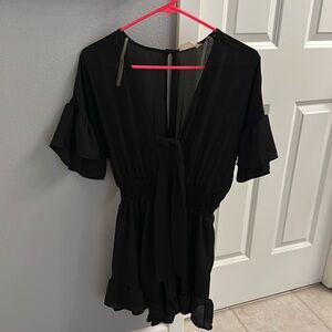 Super cute black romper size medium from altered state